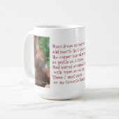 Nennen Sie meine Lieblings-Dinge Orangutan Tier Lo Kaffeetasse (Vorderseite Links)