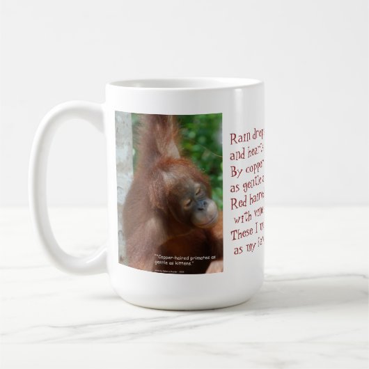 Nennen Sie meine Lieblings-Dinge Orangutan Tier Lo Kaffeetasse (Links)