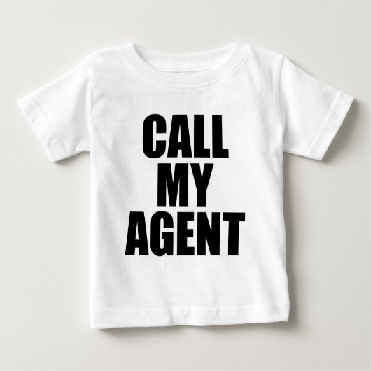 nennen Sie meinen Agent Baby T-shirt (Vorderseite)