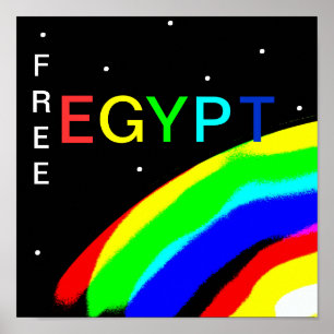 NENNEN SIE MICH ÄGYPTEN FARBE ME "FREI" POSTER
