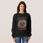 Nennen Sie mich Alt modischen Barkeeper S Bartendi Sweatshirt (Vorne ganz)