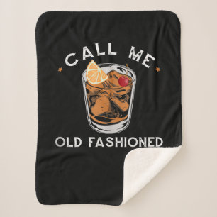Nennen Sie mich altmodischen Whiskey-Trink-Cocktai Sherpadecke
