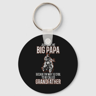 Nennen Sie mich Big Papa Old Man Funny Motorrad Qu Schlüsselanhänger