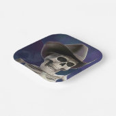 Nennen Sie mich "Doc Bones", Halloween Cowboy Skel Pappteller (Gewinkelt)