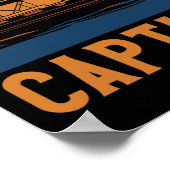 Nennen Sie mich einfach Captain Pontoon Boot Anker Poster (Ecke)