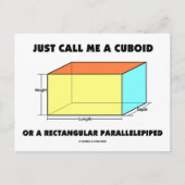 Nennen Sie mich einfach Cuboid oder rechteckig par Postkarte (Vorderseite)