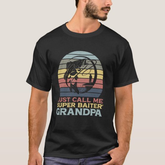 Nennen Sie mich einfach 'Super Köder-Opa' Opa Ange T-Shirt (Vorderseite)