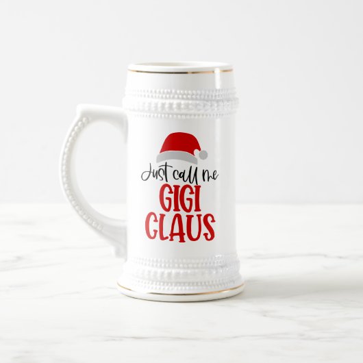 Nennen Sie mich Gigi Claus-56374 Bierglas (Links)