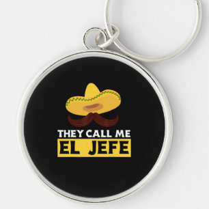 Nennen Sie mich Jefe Funny Mexicanischer Koch Cook Schlüsselanhänger