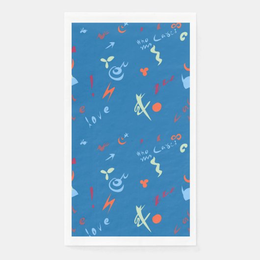 "Nennen Sie mich Liebe"-Muster Serviette (Vorderseite)