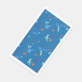 "Nennen Sie mich Liebe"-Muster Serviette (Ecke)