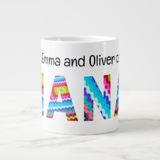 Nennen Sie mich Nana Crochet Letters Child Names Jumbo-Tasse