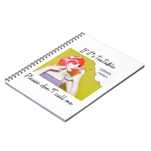 Nennen Sie mich nicht, Design Notizblock (Linke Seite)