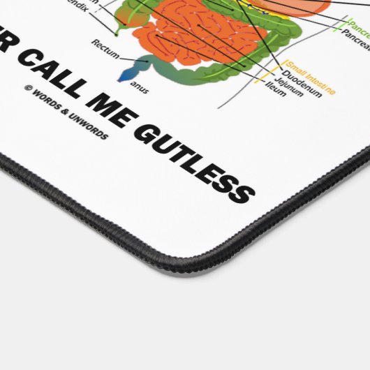 Nennen Sie mich nie Gutless Digestive System Geek  Schreibtischunterlage (Ecke)