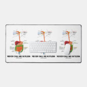 Nennen Sie mich nie Gutless Digestive System Geek Schreibtischunterlage (Tastatur & Maus)