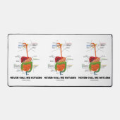 Nennen Sie mich nie Gutless Digestive System Geek  Schreibtischunterlage (Vorderseite)