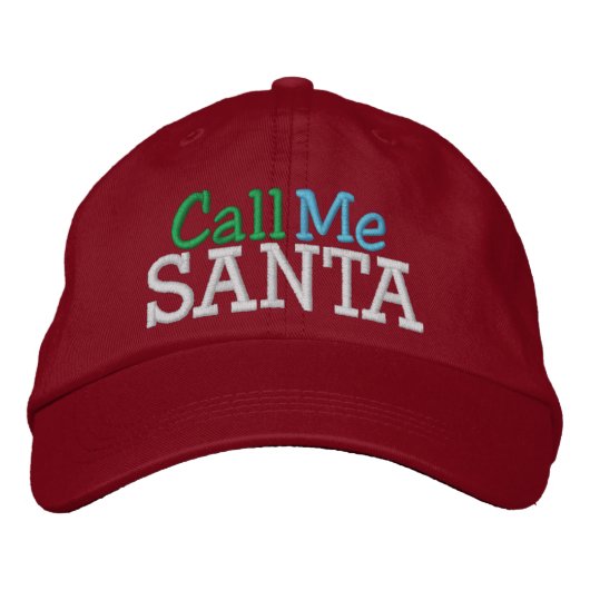 Nennen Sie mich SANTA ... ; ) Cap by SRF Bestickte Baseballkappe (Vorderseite)