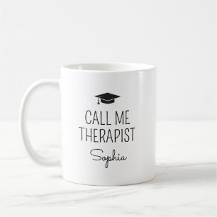 Nennen Sie mich Therapeut Personalisierter Name Kaffeetasse