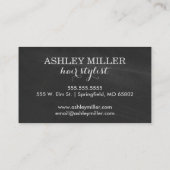 Nennen Sie mir moderne Chalkboard-Visitenkarten Visitenkarte (Rückseite)