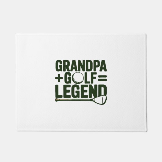 Nennen Sie mir Opa, gucken Sie mir Golf. Fußmatte (Vorderseite)