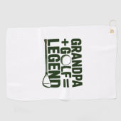 Nennen Sie mir Opa, gucken Sie mir Golf. Golfhandtuch (Horizontal)