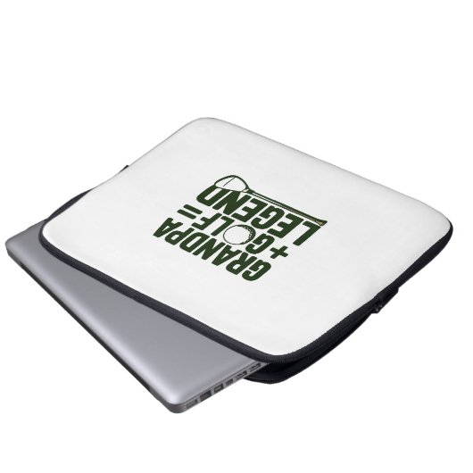 Nennen Sie mir Opa, gucken Sie mir Golf. Laptopschutzhülle (Vorne Knopf)