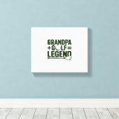 Nennen Sie mir Opa, gucken Sie mir Golf. Leinwanddruck (Insitu (Holzboden))