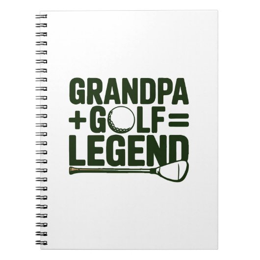 Nennen Sie mir Opa, gucken Sie mir Golf. Notizblock (Vorderseite)