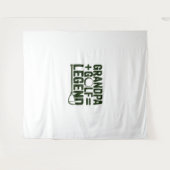 Nennen Sie mir Opa, gucken Sie mir Golf. Wandteppich (Vorderseite (Horizontal))