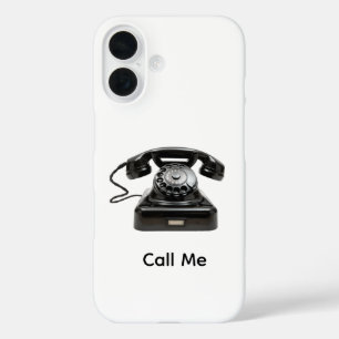 Nennen Sie mir Vintages Rotary-Wähltelefon iPhone 16 Hülle