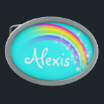 Nennen Sie Regenbogenaqua mit 6 Buchstaben ovale Ovale Gürtelschnalle<br><div class="desc">Genannte RegenbogenGürtelschnalle,  z.Z. liest,  Alexis oder personifiziert mit dem Namen Ihrer Wahl (nur bis 6 Buchstaben). Entwerfen Sie inspiriertes von den vielen schönen Regenbogen hier in Victoria,  Australien. Einzelteil ausschließlich entworfen von Sarah Trett.</div>