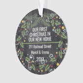Nennen Sie unsere ersten Weihnachten in unserer ne Ornament (Vorderseite)