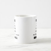 Nennen Sie wirklich wirklich Lieben Baseball Kaffeetasse (Mittel)