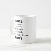 Nennen wirklich wirklich Lieben Betreffende Darts Kaffeetasse (Vorderseite Links)