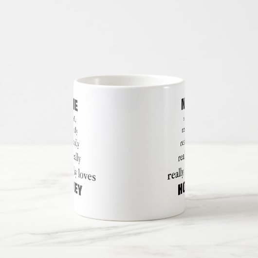 Nennen wirklich wirklich Lieben Thema Hockey Kaffeetasse (Mittel)