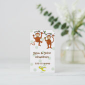 Nennende Karte des Cartoon-Affen (Stehend Vorderseite)