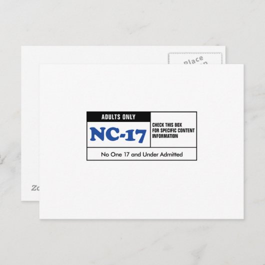 NennNC-17 Postkarte (Vorne/Hinten)