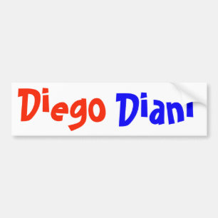 Nennt Diego- und Dianiaufkleber Autoaufkleber