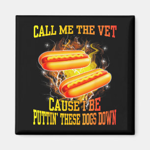 Nennt mich den Tierarzt, weil ich diese Hunde eins Magnet