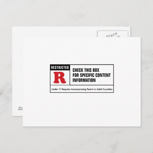 Nennwert R Postkarte (Vorne/Hinten)