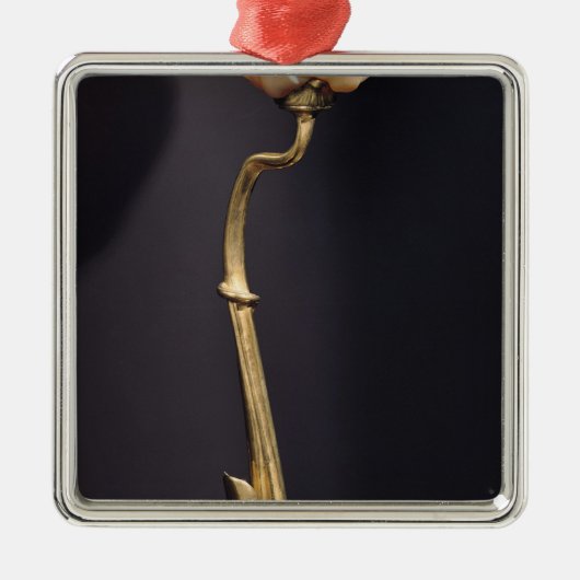 Nenuphar Lampe, c.1902 Silbernes Ornament (Vorne)
