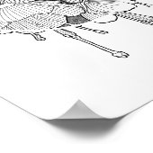 Neo Botanical Fuchsia Blume Poster (Ecke)