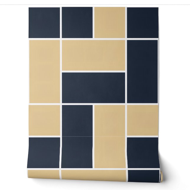 Neo-Deco-Geometrische Tapete (Abrollen)