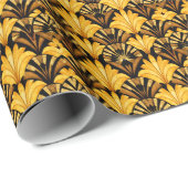 Neo Deco Gold Geometric Abstract Pattern Geschenkpapier (Rolleneckpunkt)