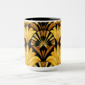Neo Deco Gold Geometric Abstract Pattern Tasse (Zentrum)