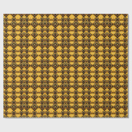 Neo Deco Gold Geometrisches Abstraktes Muster Geschenkpapier
