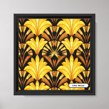 Neo Deco Gold Geometrisches Abstraktes Muster