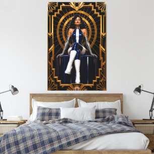 Neo-Deco vergoldete Eleganz von Alessandra Varga Leinwanddruck