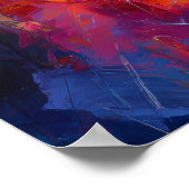 Neo-Expressionistische Melbourne-Skyline bei leben Poster (Ecke)