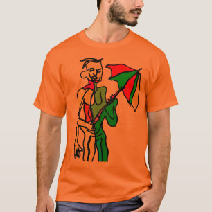 Neo-Expressionistischer Regenschirm-Charakter Retr T-Shirt